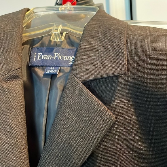 Evan Picone Pants - Evan-Picone Pants Suit Women Size 6P Subtle Brown Plaid Career Professional